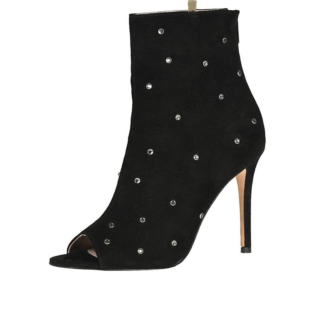 SJP Quart Black suede bootie
